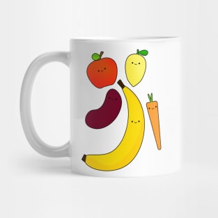 Cute Vegetables & Fruits Mug